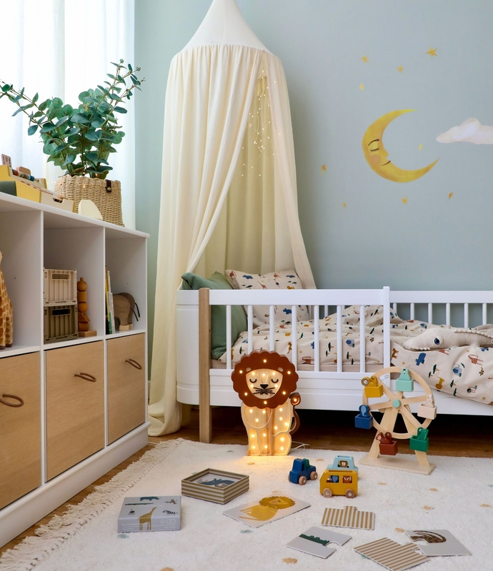 Oliver Furniture Kinderbett 'Mini+' Eiche/weiß 68x162cm online kaufen