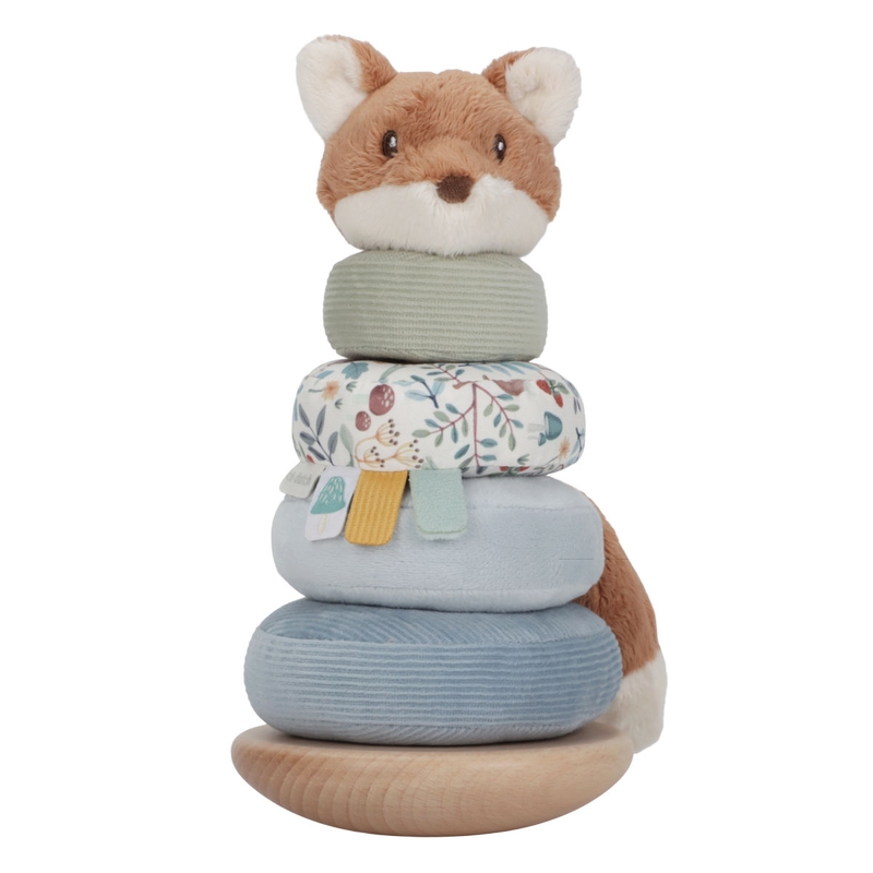 Baby Stapelturm Holz &amp; Stoff &#039;Forest Friends&#039;