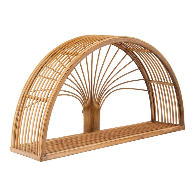 Wandregal &#039;Maya&#039; Rattan 60x32cm