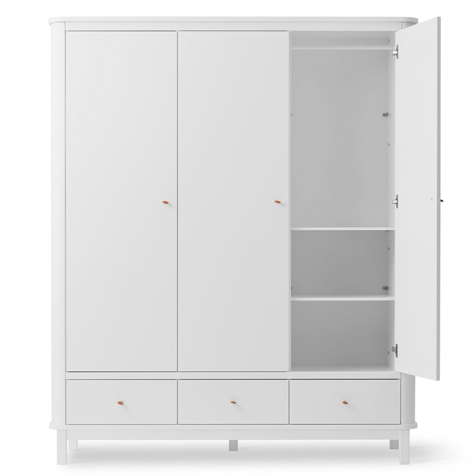 Kleiderschrank Weiß 3 Türig 203 - 270 hotsell cm Breit / 210 cm Hoch