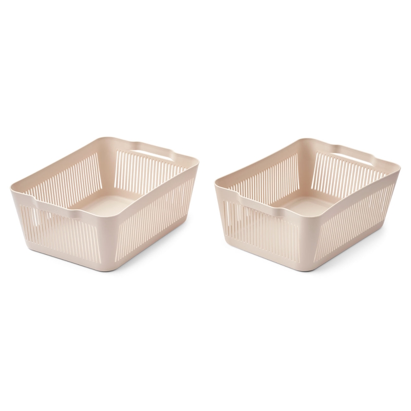 Spielzeugkörbe beige 2er Set 40cm